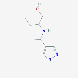 2-{[1-(1-methyl-1H-pyrazol-4-yl)ethyl]amino}butan-1-ol