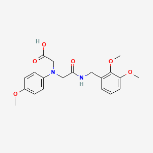 [{2-[(2,3-Dimethoxybenzyl)amino]-2-oxoethyl}-(4-methoxyphenyl)amino]acetic acid