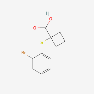 1-[(2-Bromophenyl)sulfanyl]cyclobutane-1-carboxylic acid