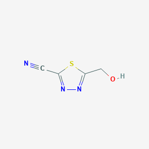 5-(Hydroxymethyl)-1,3,4-thiadiazole-2-carbonitrile