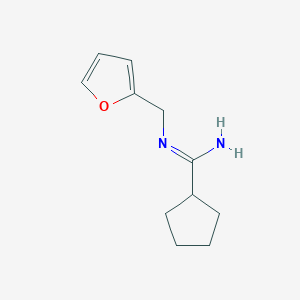 N-(furan-2-ylmethyl)cyclopentanecarboximidamide