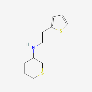 N-[2-(Thiophen-2-yl)ethyl]thian-3-amine