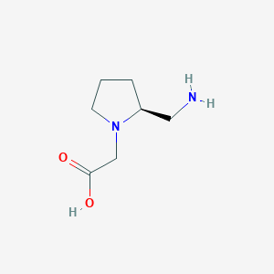 2-[(2S)-2-(Aminomethyl)pyrrolidin-1-YL]acetic acid