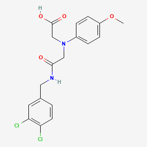 [{2-[(3,4-Dichlorobenzyl)amino]-2-oxoethyl}(4-methoxyphenyl)amino]acetic acid