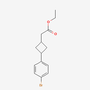 Ethyl 2-(3-(4-bromophenyl)cyclobutyl)acetate