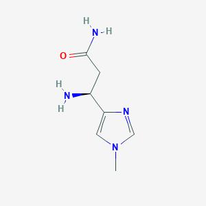 (3S)-3-Amino-3-(1-methyl-1H-imidazol-4-yl)propanamide