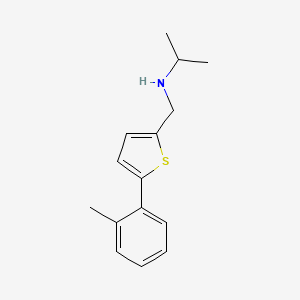 {[5-(2-Methylphenyl)thiophen-2-yl]methyl}(propan-2-yl)amine