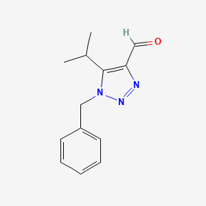 1-Benzyl-5-(propan-2-yl)-1H-1,2,3-triazole-4-carbaldehyde