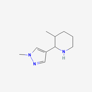 3-methyl-2-(1-methyl-1H-pyrazol-4-yl)piperidine