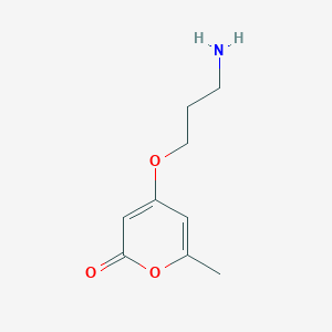 4-(3-Aminopropoxy)-6-methyl-2H-pyran-2-one