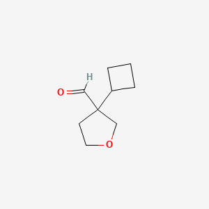 3-Cyclobutyloxolane-3-carbaldehyde