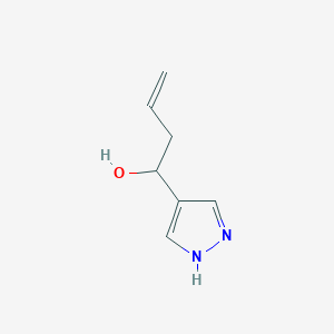 1-(1H-Pyrazol-4-yl)but-3-en-1-ol