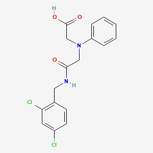 molecular formula C17H16Cl2N2O3 B1326854 [{2-[(2,4-二氯苄基)氨基]-2-氧代乙基}(苯基)氨基]乙酸 CAS No. 1142205-18-2