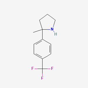 2-Methyl-2-[4-(trifluoromethyl)phenyl]pyrrolidine