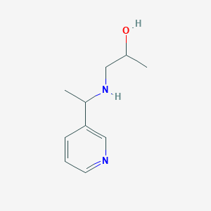 1-{[1-(Pyridin-3-yl)ethyl]amino}propan-2-ol