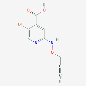 5-Bromo-2-[(prop-2-yn-1-yloxy)amino]pyridine-4-carboxylic acid