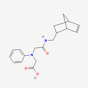 molecular formula C18H22N2O3 B1326858 [{2-[(Bicyclo[2.2.1]hept-5-en-2-ylmethyl)amino]-2-oxoethyl}(phenyl)amino]acetic acid CAS No. 1186647-62-0