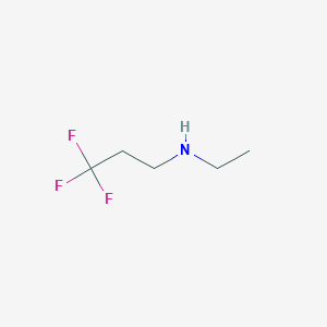 molecular formula C5H10F3N B13268630 Ethyl(3,3,3-trifluoropropyl)amine 