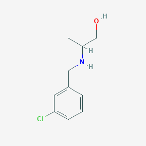 2-{[(3-Chlorophenyl)methyl]amino}propan-1-ol