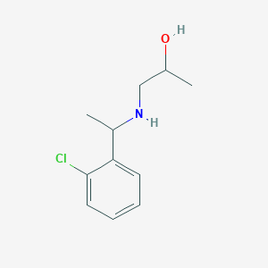 1-{[1-(2-Chlorophenyl)ethyl]amino}propan-2-ol