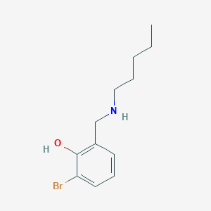 2-Bromo-6-[(pentylamino)methyl]phenol