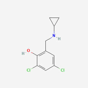 2,4-Dichloro-6-[(cyclopropylamino)methyl]phenol