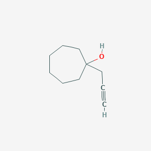 molecular formula C10H16O B13268723 1-(Prop-2-yn-1-yl)cycloheptan-1-ol 