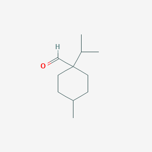 4-Methyl-1-(propan-2-yl)cyclohexane-1-carbaldehyde