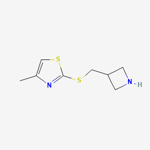 2-{[(Azetidin-3-yl)methyl]sulfanyl}-4-methyl-1,3-thiazole