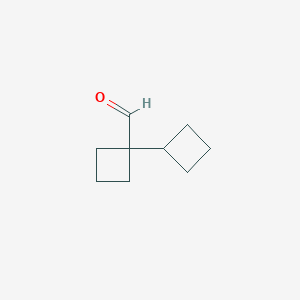 1-Cyclobutylcyclobutane-1-carbaldehyde