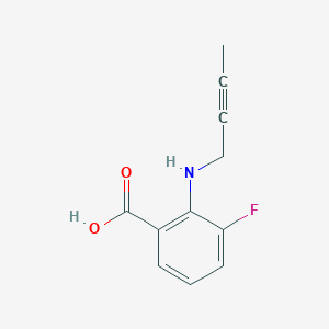 molecular formula C11H10FNO2 B13268776 2-[(But-2-yn-1-yl)amino]-3-fluorobenzoic acid 