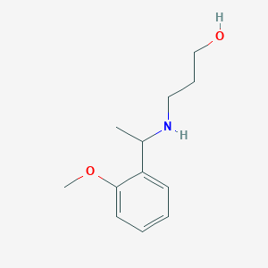 3-{[1-(2-Methoxyphenyl)ethyl]amino}propan-1-ol