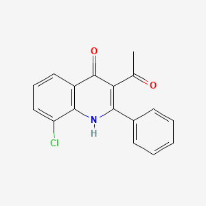 1-(8-Chloro-4-hydroxy-2-phenylquinolin-3-yl)ethanone