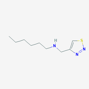 Hexyl(1,2,3-thiadiazol-4-ylmethyl)amine