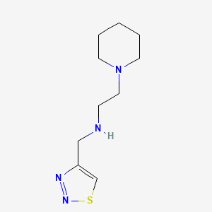 [2-(Piperidin-1-yl)ethyl](1,2,3-thiadiazol-4-ylmethyl)amine