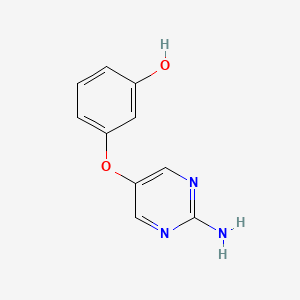 3-[(2-Aminopyrimidin-5-yl)oxy]phenol