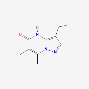 3-ethyl-6,7-dimethyl-4H,5H-pyrazolo[1,5-a]pyrimidin-5-one