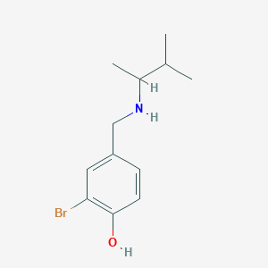 2-Bromo-4-{[(3-methylbutan-2-yl)amino]methyl}phenol