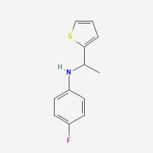 4-Fluoro-N-[1-(thiophen-2-YL)ethyl]aniline