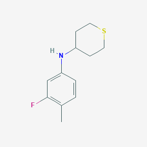 N-(3-fluoro-4-methylphenyl)thian-4-amine