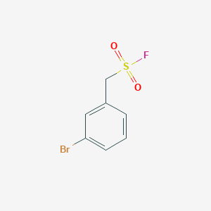 molecular formula C7H6BrFO2S B13268955 (3-Bromophenyl)methanesulfonyl fluoride 