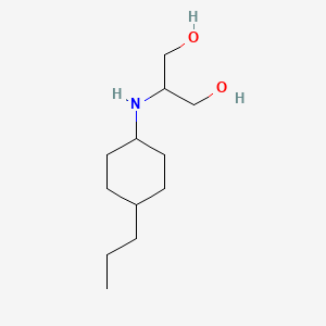 2-[(4-Propylcyclohexyl)amino]propane-1,3-diol