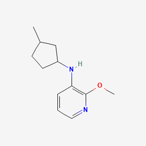 molecular formula C12H18N2O B13268974 2-methoxy-N-(3-methylcyclopentyl)pyridin-3-amine 