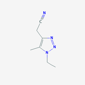 2-(1-Ethyl-5-methyl-1H-1,2,3-triazol-4-yl)acetonitrile