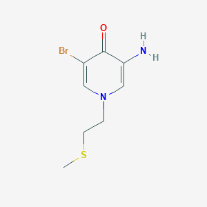 3-Amino-5-bromo-1-[2-(methylsulfanyl)ethyl]-1,4-dihydropyridin-4-one