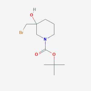 tert-Butyl 3-(bromomethyl)-3-hydroxypiperidine-1-carboxylate