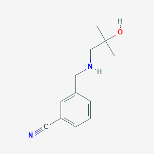 3-{[(2-Hydroxy-2-methylpropyl)amino]methyl}benzonitrile