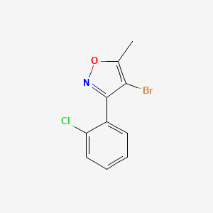 4-Bromo-3-(2-chlorophenyl)-5-methylisoxazole