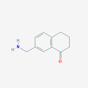 7-(Aminomethyl)-1,2,3,4-tetrahydronaphthalen-1-one