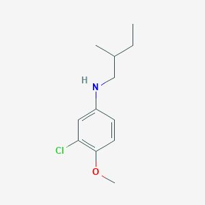 3-chloro-4-methoxy-N-(2-methylbutyl)aniline